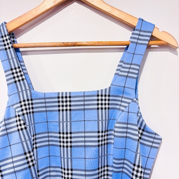 LOVE TREE Plaid Blue Dress - Picture 4 of 7